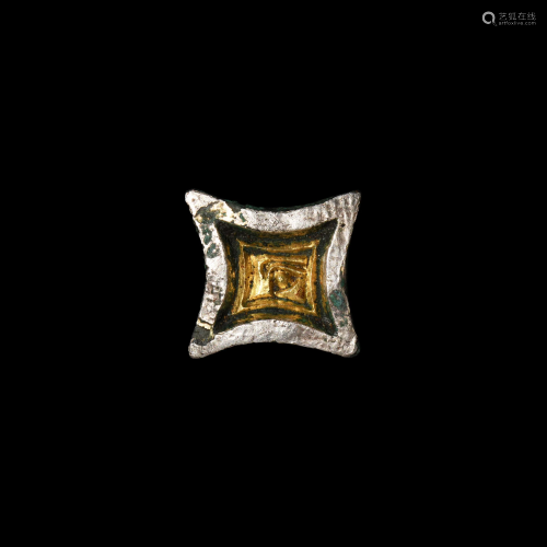 Anglo-Saxon Gold and Silver Clad Mount