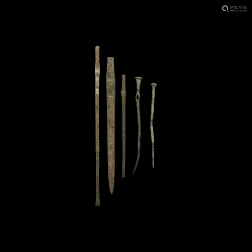 Bronze Age Chisel and Pin Collection