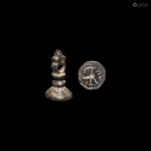 Medieval Stamp Seal with Bird
