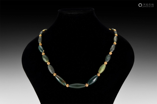 'Jade' Bead Necklace