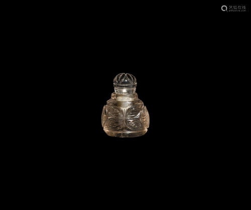 Indian Rock Crystal Perfume Vessel