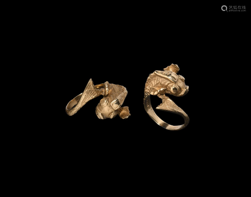 Vintage Gold Dolphin Ring