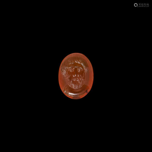 Georgian Period Gemstone with Bust