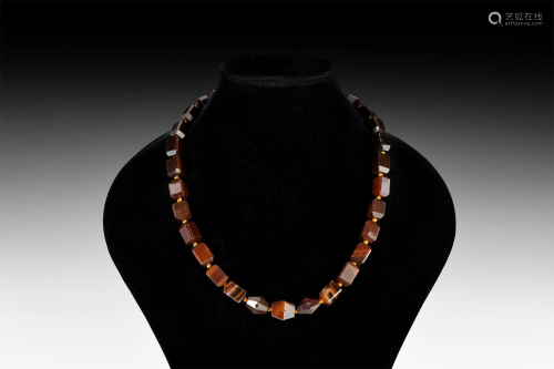 Post Medieval Carnelian Bead Necklace