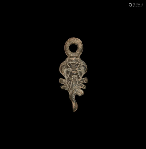 Post Medieval Pendant with Grotesque Face