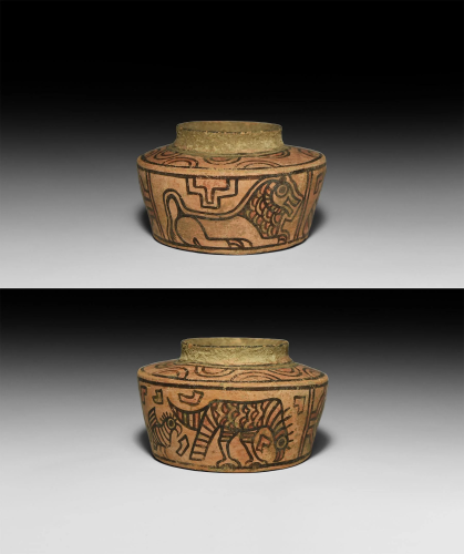 Indus Valley Mehrgarh Painted Storage Vessel with