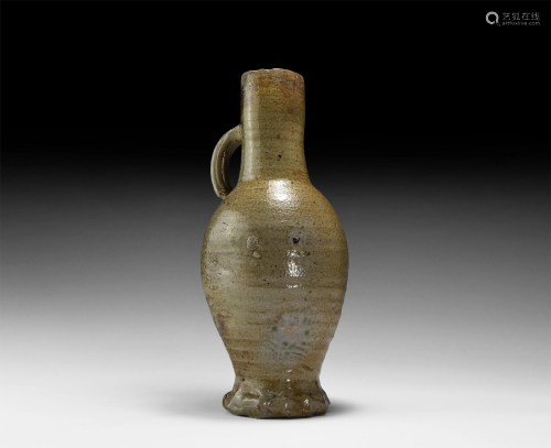 Medieval German Salt-Glazed Jug