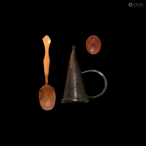 Medieval Candle Snuffer and Other Artefact Collection