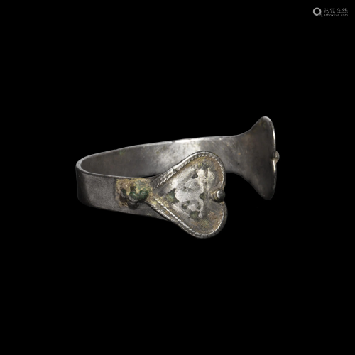 Post Medieval Bracelet with Hearts