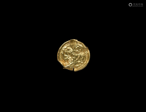 Viking Gold Bracteate Pendant