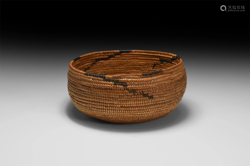 Pre-Columbian Spiral-Woven Basket