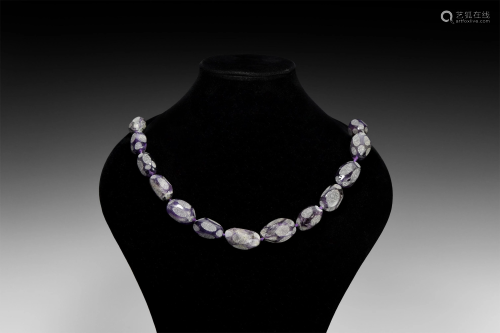 Amethyst Bead Necklace