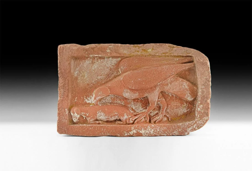 Medieval Eagle Attacking Lamb Carving