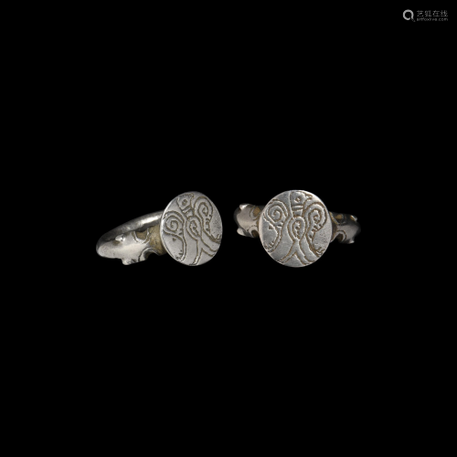 Medieval Silver Ring with Eagle