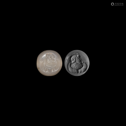 Sassanian Stamp Seal with Bust