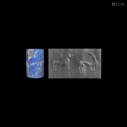 Lapis Lazuli Cylinder Seal