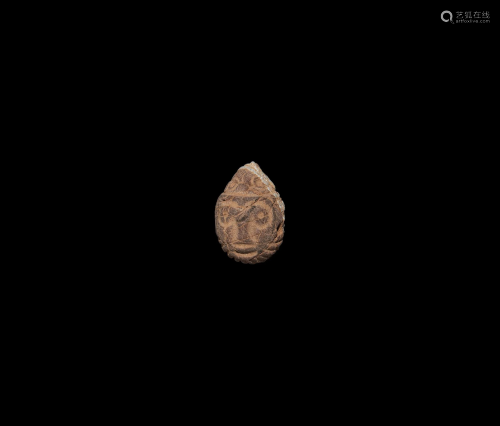 Ceramic Head Amulet