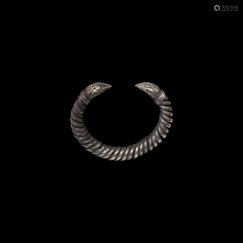 Silver Coiled Bracelet