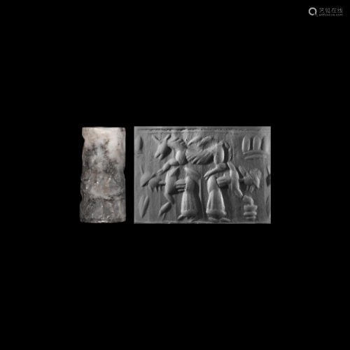Cylinder Seal with Leaping Horse and Figures