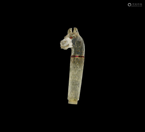 Mughal Rock Crystal Dagger Handle