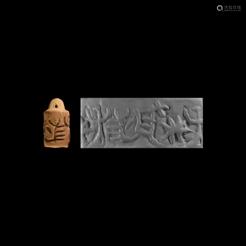 Early Dynastic Cylinder Seal with Animals