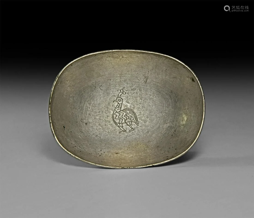 Silver Bowl with Dove