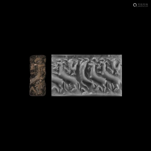 Peripheral Early Dynastic Cylinder Seal with Caprids