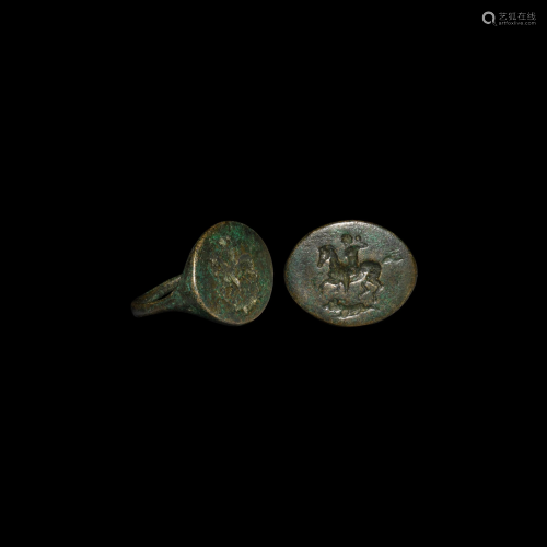 Roman Ring with Cavalryman