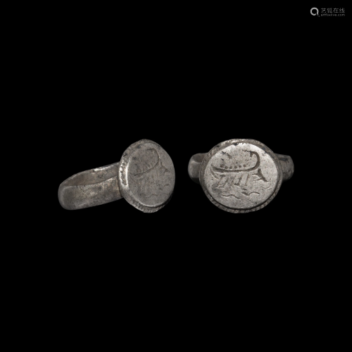 Roman Silver Ring with Galley