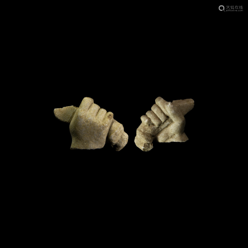 Roman Marble Hand Holding Bow