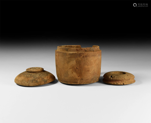 Romano-Egyptian Wooden Jar