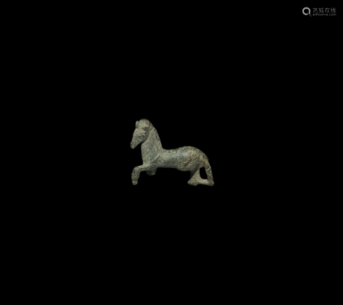 Roman Stepping Horse Statuette