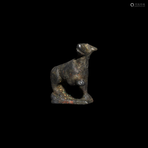 Roman Standing Wolf Statuette