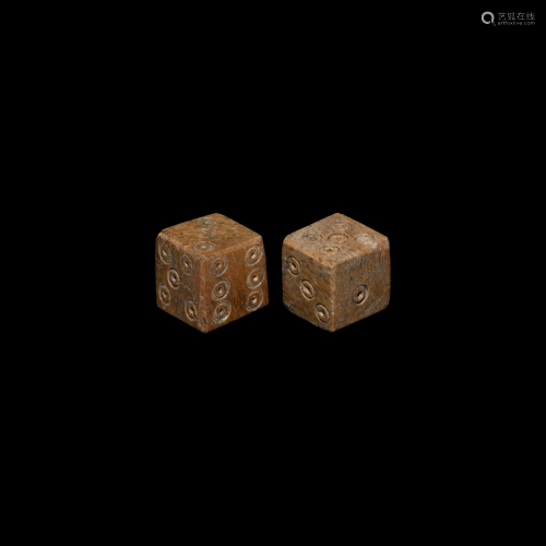 Roman Bone Dice Pair