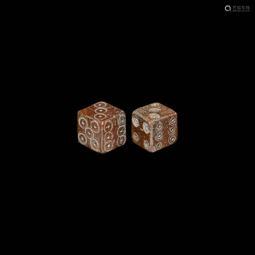 Roman Bone Dice Pair