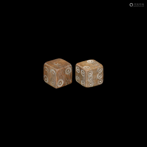 Roman Bone Dice Pair