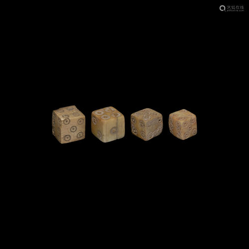 Roman Bone Dice Group