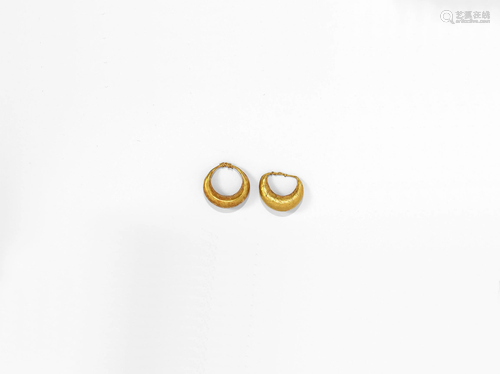 Roman Gold Earring Pair