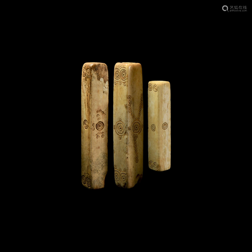 Egyptian Coptic Bone Handle Group