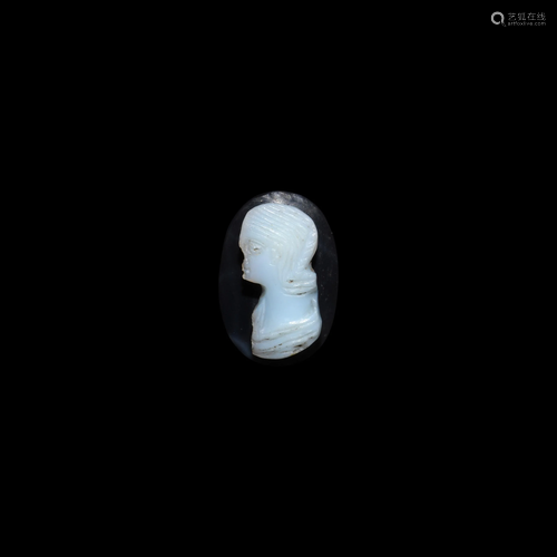 Roman Sardonyx Portrait Cameo