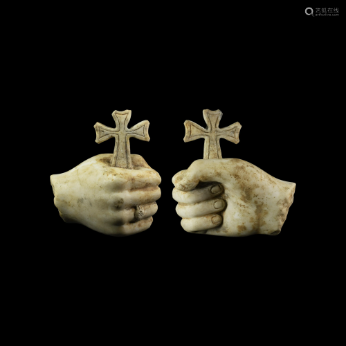 Late Roman Life-Size Statue Hand