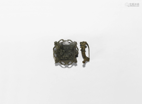 Roman Military Fitting and Brooch Group