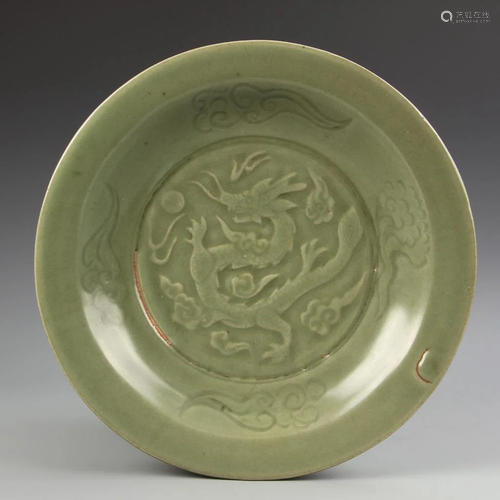 Chinese Celadon Glazed Plate