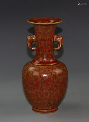 Chinese Peach Blossom Vase