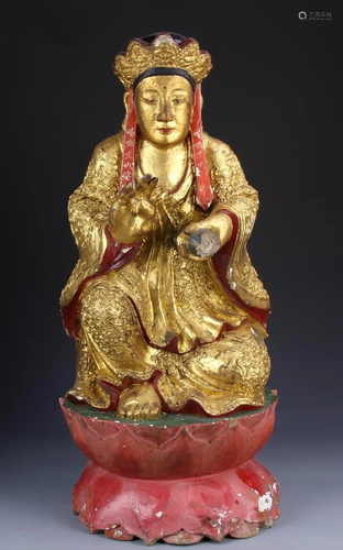 Chinese Gilt Guanyin