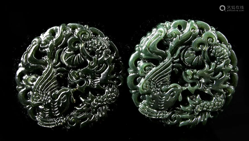 Two Chinese Jade Pendants