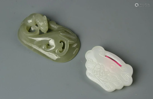 Two Chinese Jade Ornaments