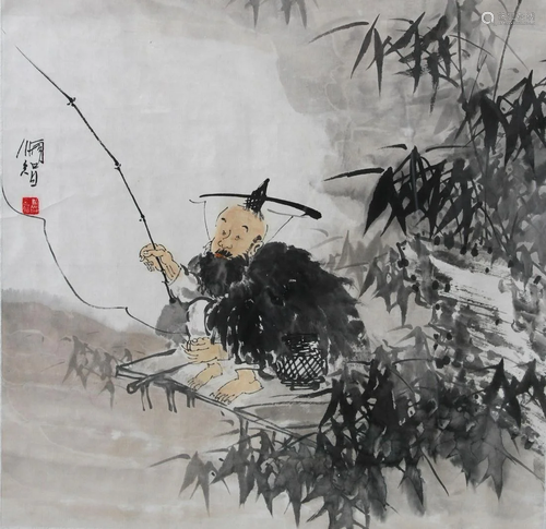 Chinese Framed Figure Painting