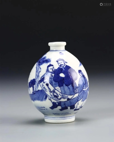 Chinese Blue and White Snuff Bottle