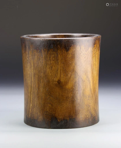 Chinese Hardwood Brush Pot